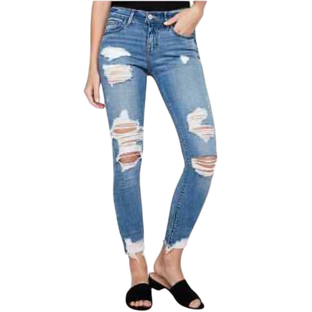 Express Ultimate Stretch Mid Rise Ankle Legging Jean Size 4